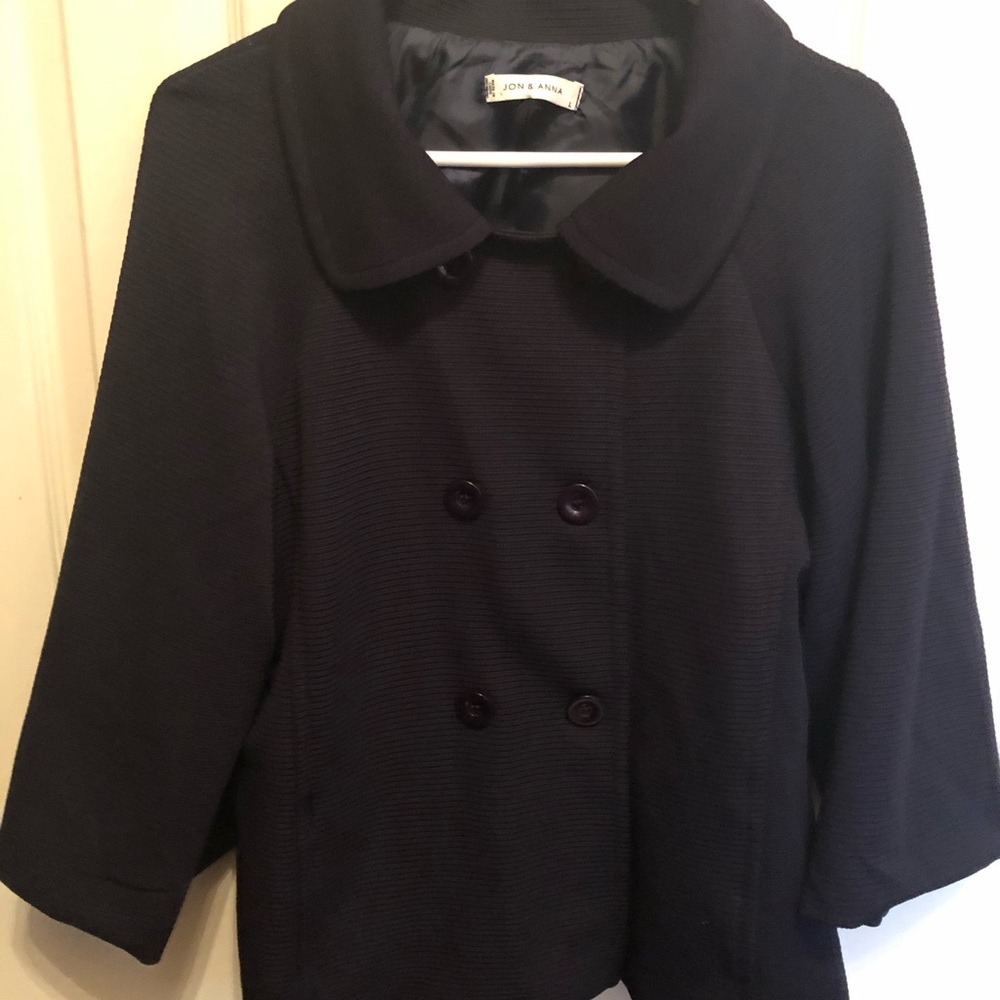 Navy Blue Crop Blazer